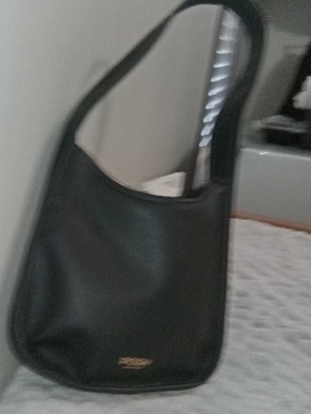 Black Leather Shoulder Bag
